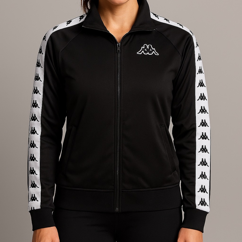 Kappa Black and Red Detail Jacket